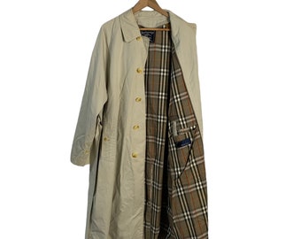 Vintage 80s 90s Burberry Mac Trench Coat Overcoat Burberry Vintage 80s 90s Burberry Mac Trench Coat Overcoat Burberry