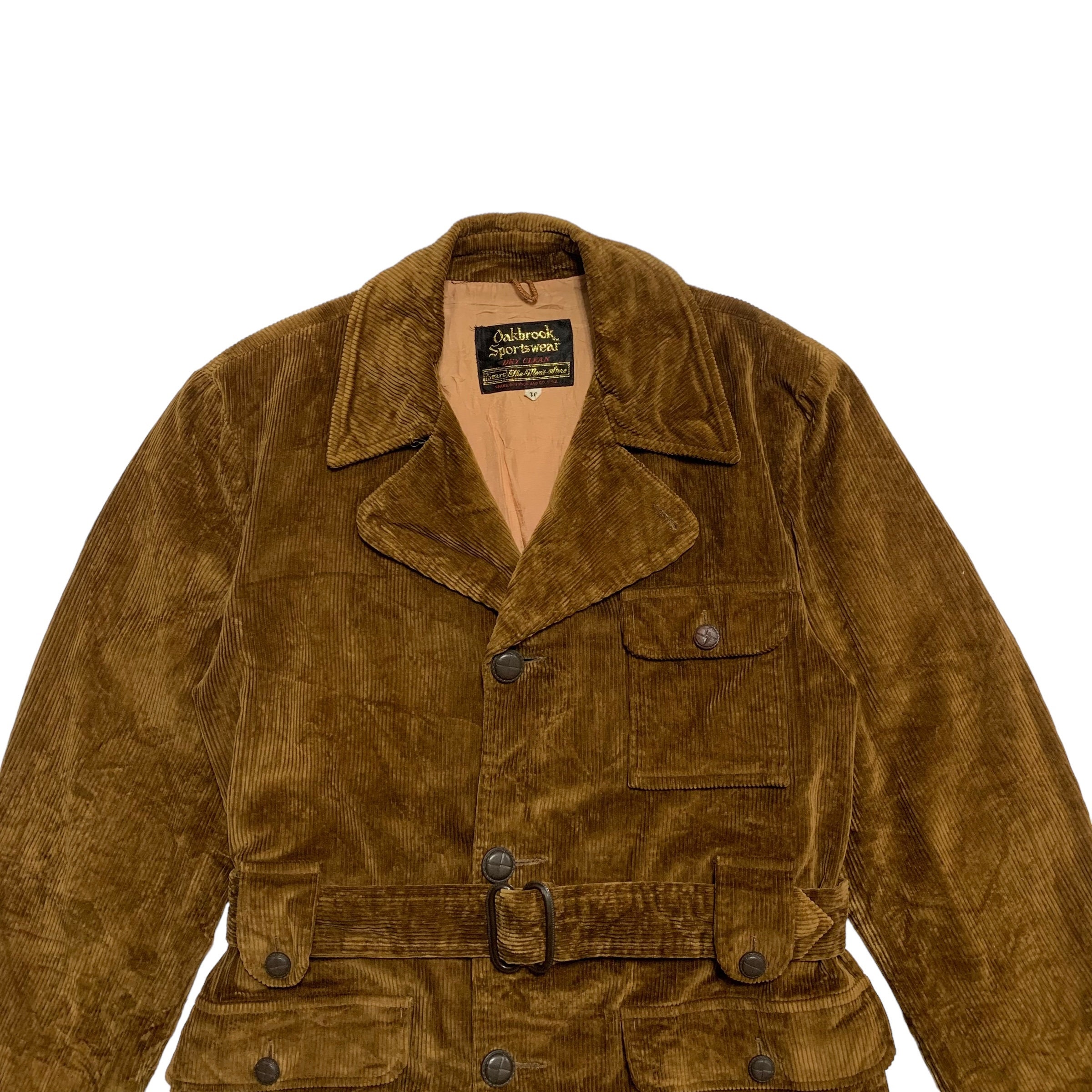 Vintage 60s Sears Oakbrook Sportwear Corduroy Coat - Etsy
