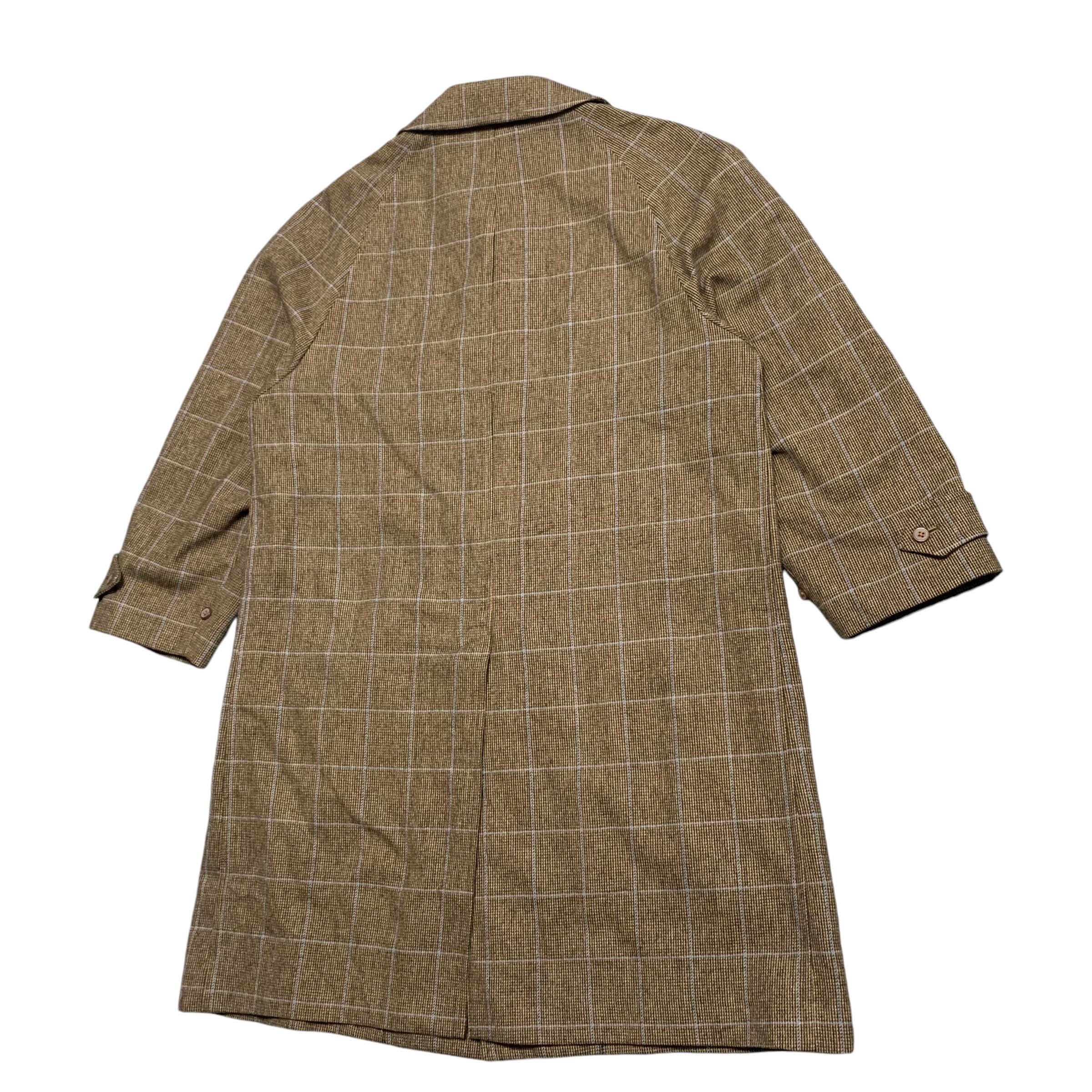 Vintage 80s Burberrys Checkered Wool Coat - Etsy