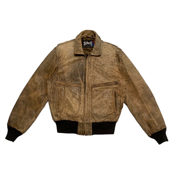 Vintage 80s Schott Type Air Force Flight Leather Jacket - Etsy