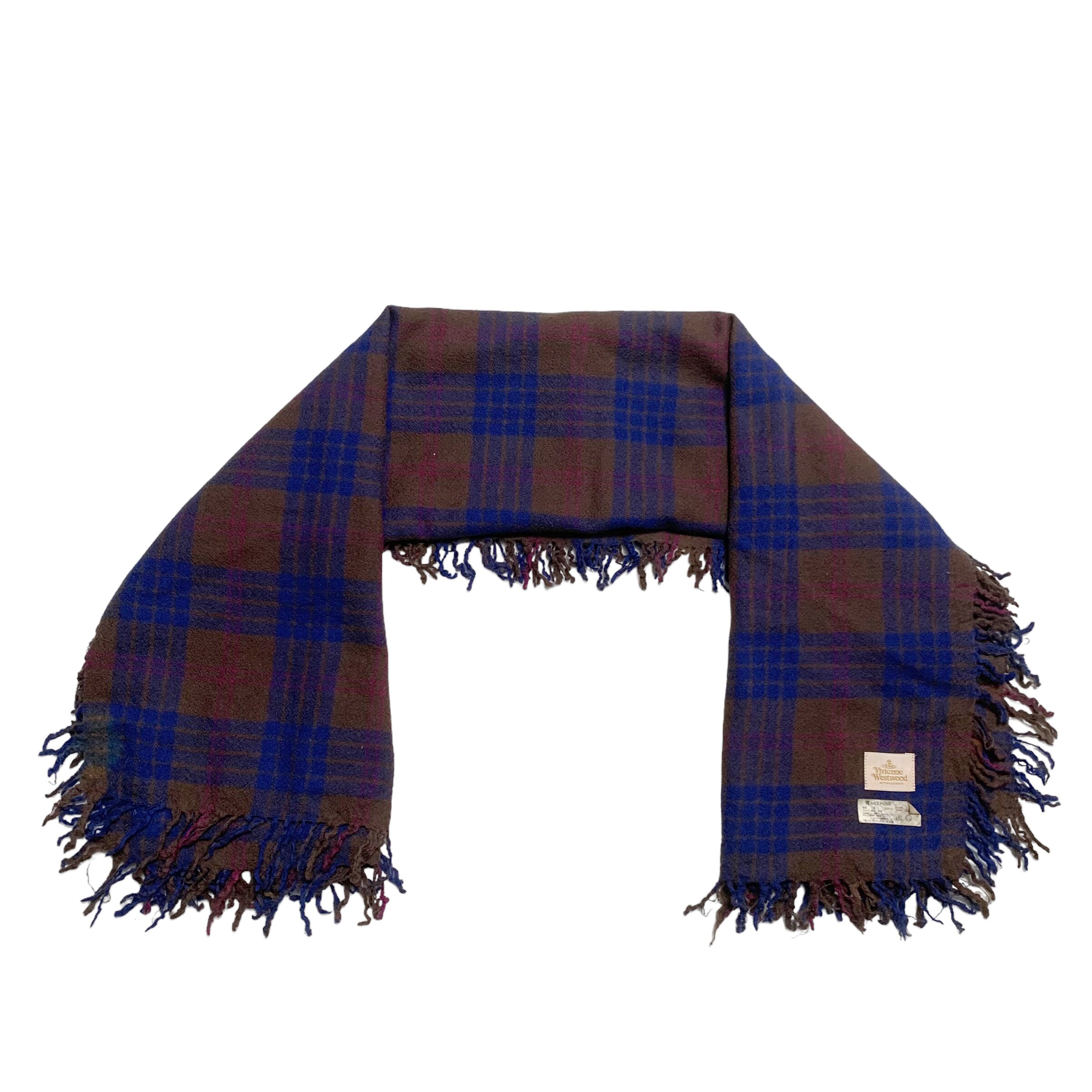 Vintage Vivienne Westwood Tartan Wool Scarf - Etsy Vintage Vivienne Westwood Tartan Wool Scarf - Etsy