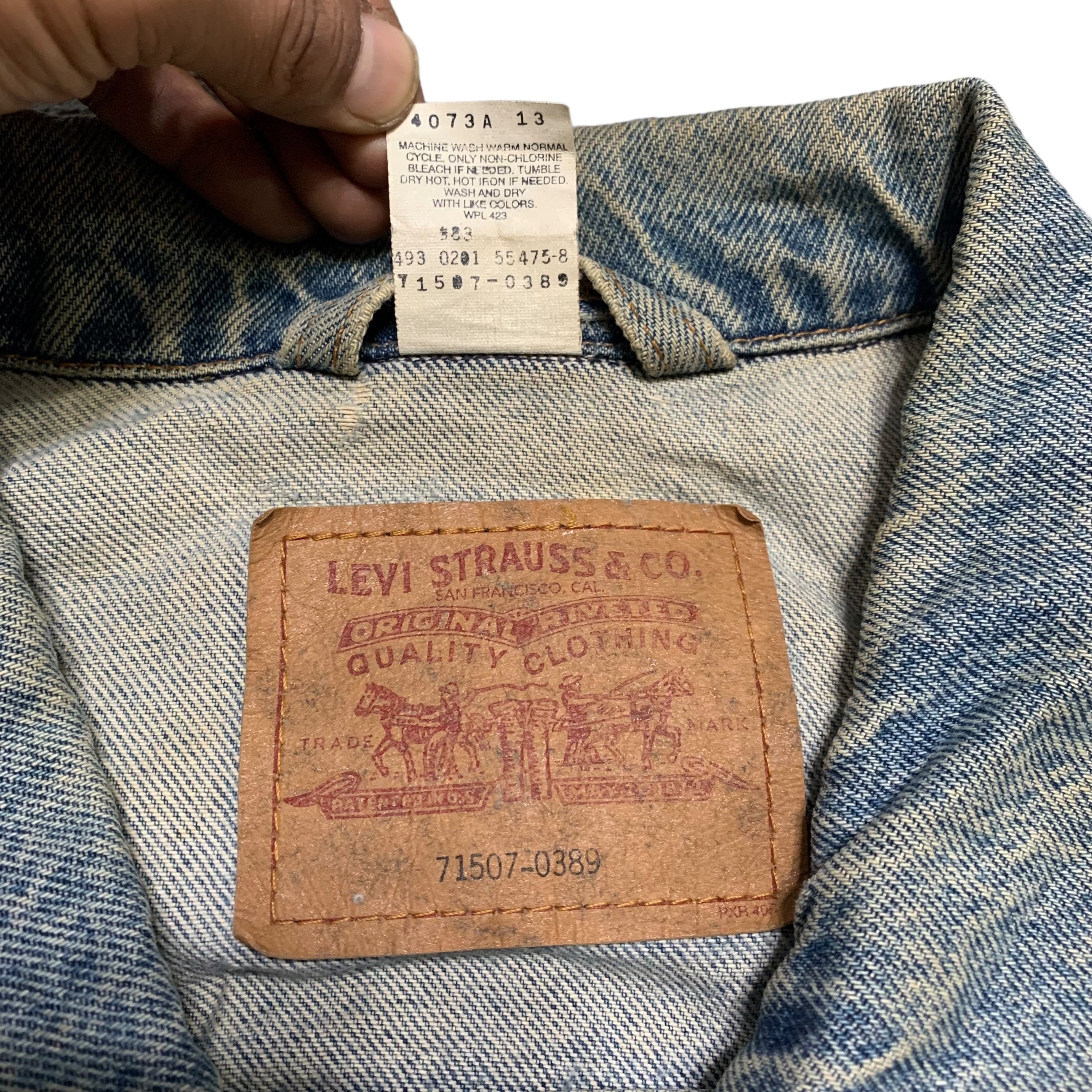Vintage Oversize Levis 71507 Denim Jacket - Etsy