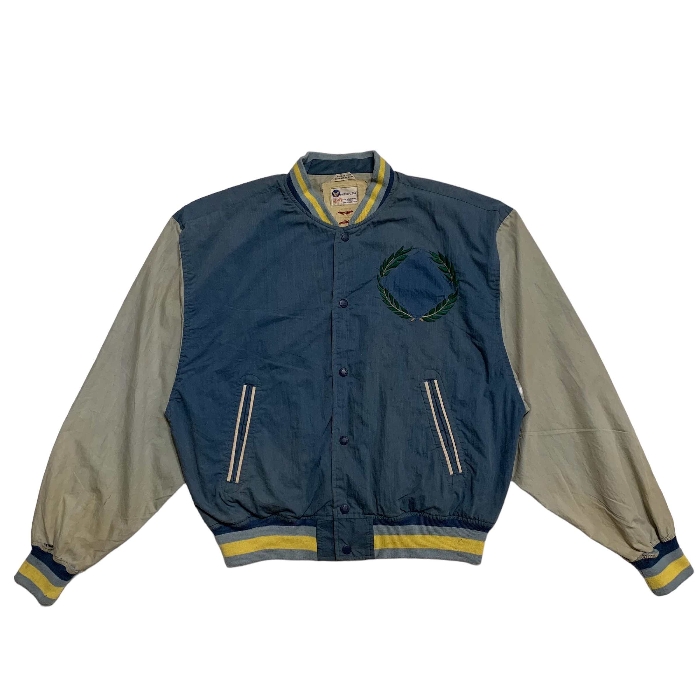 AVIREX 80's USA製 オリジナル VARSITY JACKET Avirex USA Authentic Varsity Leather Jacket Size L | eBay