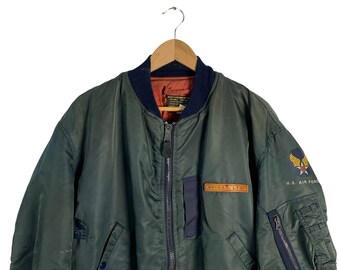 Vintage Avirex Type MA1 US Air Force Bomber Jacket - Etsy Vintage Avirex Type MA1 US Air Force Bomber Jacket - Etsy