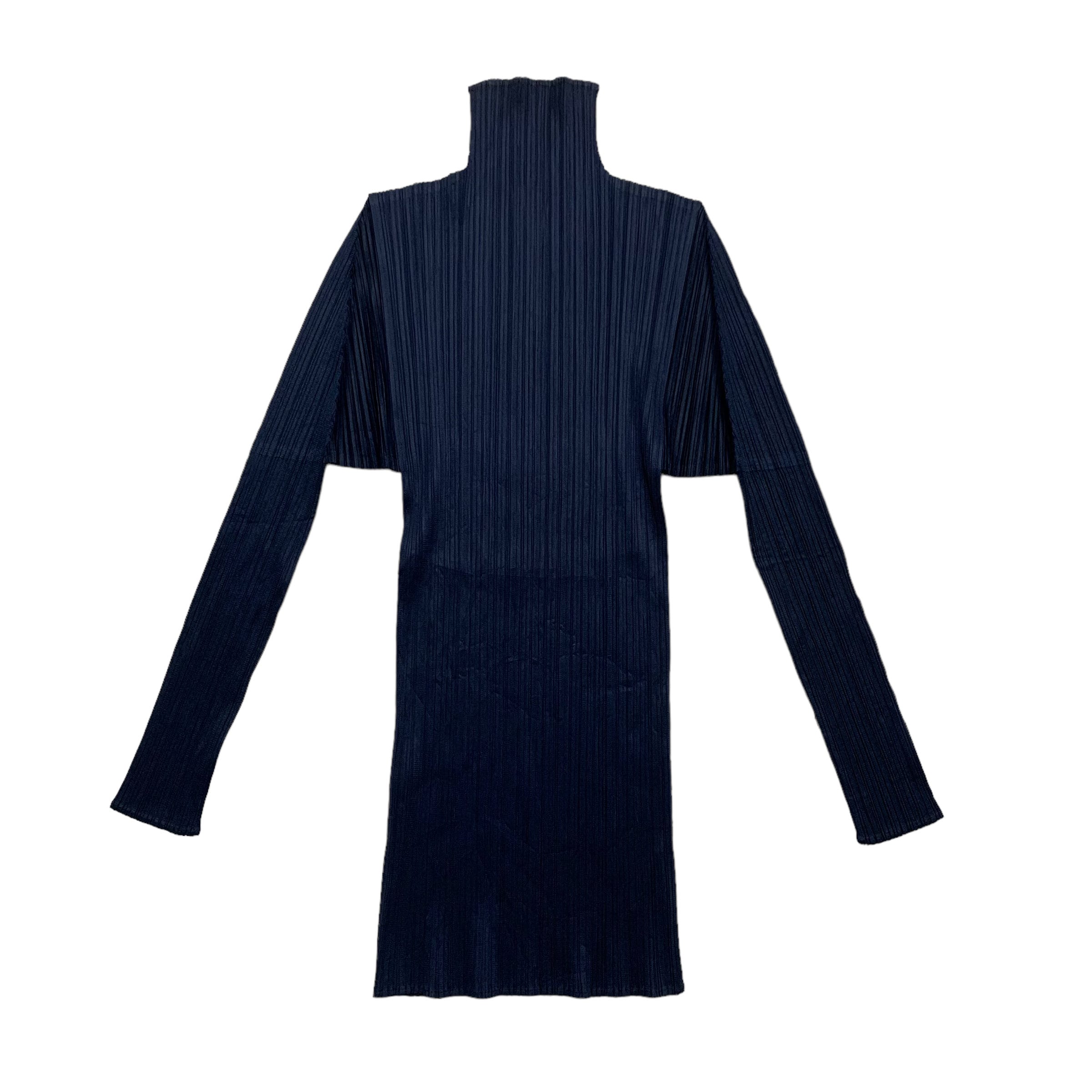 Mock Neck Pleats Please Issey Miyake Grey Turtleneck Issey Miyake