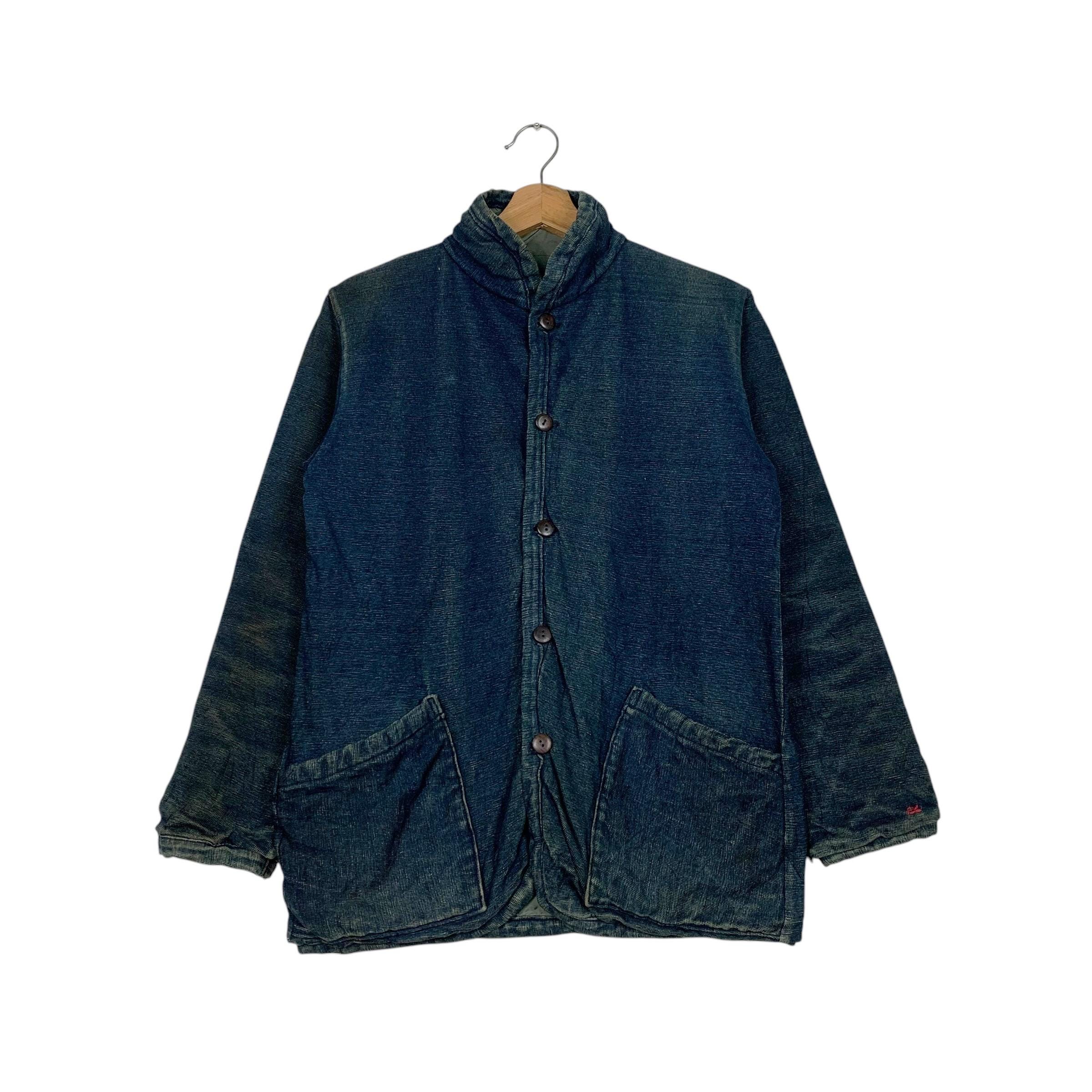 ヴィンテージ 45rpm 刺し子 インディゴ デニム リバーシブル