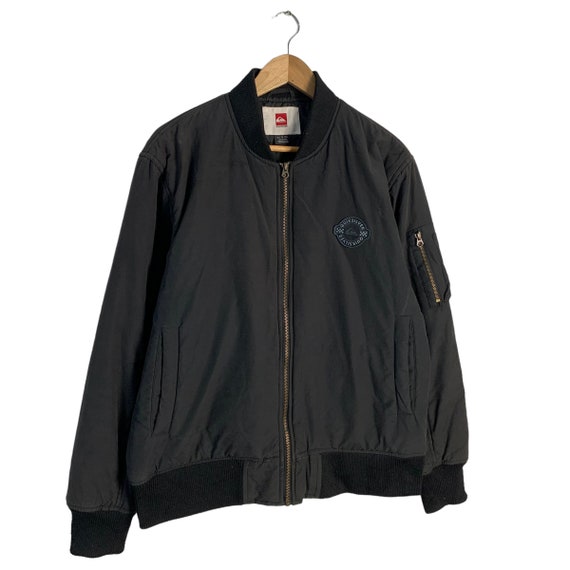Quiksilver Small Logo Bomber Jacket Etsy Canada
