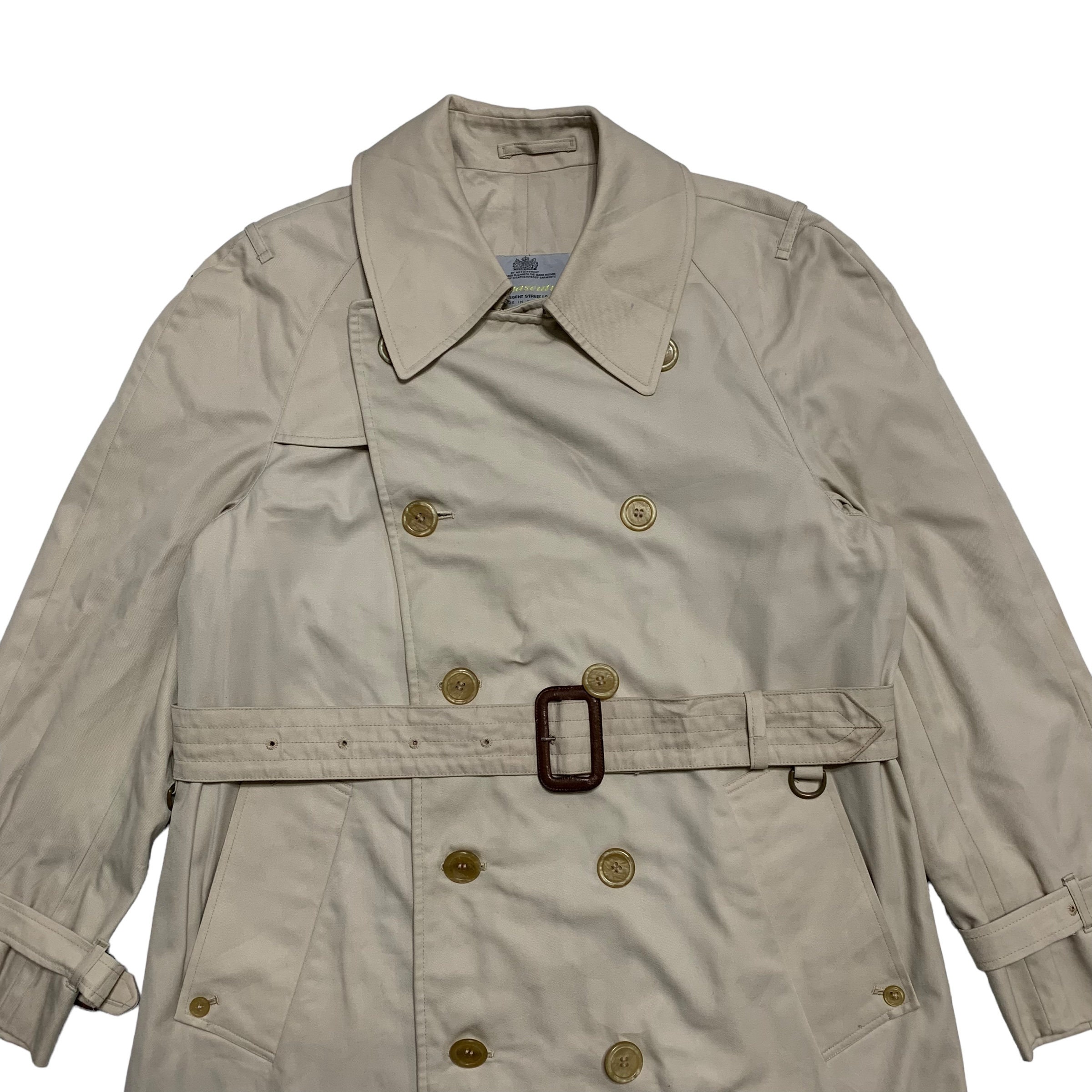 Vintage Aquascutum Double Breast Trench Coat - Etsy Vintage Aquascutum Double Breast Trench Coat - Etsy