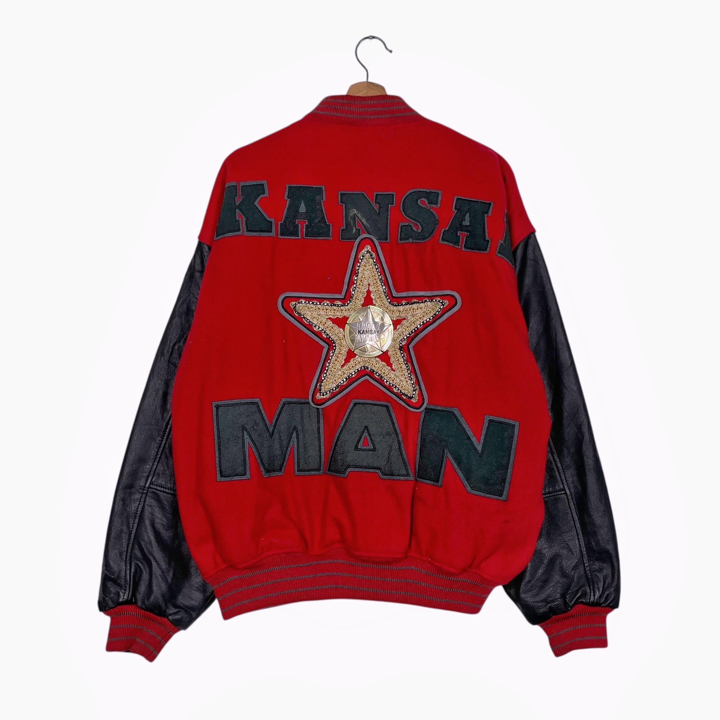 80s Kansai O2 Bad World Tour Versity JKT Kansai Varsity - Etsy