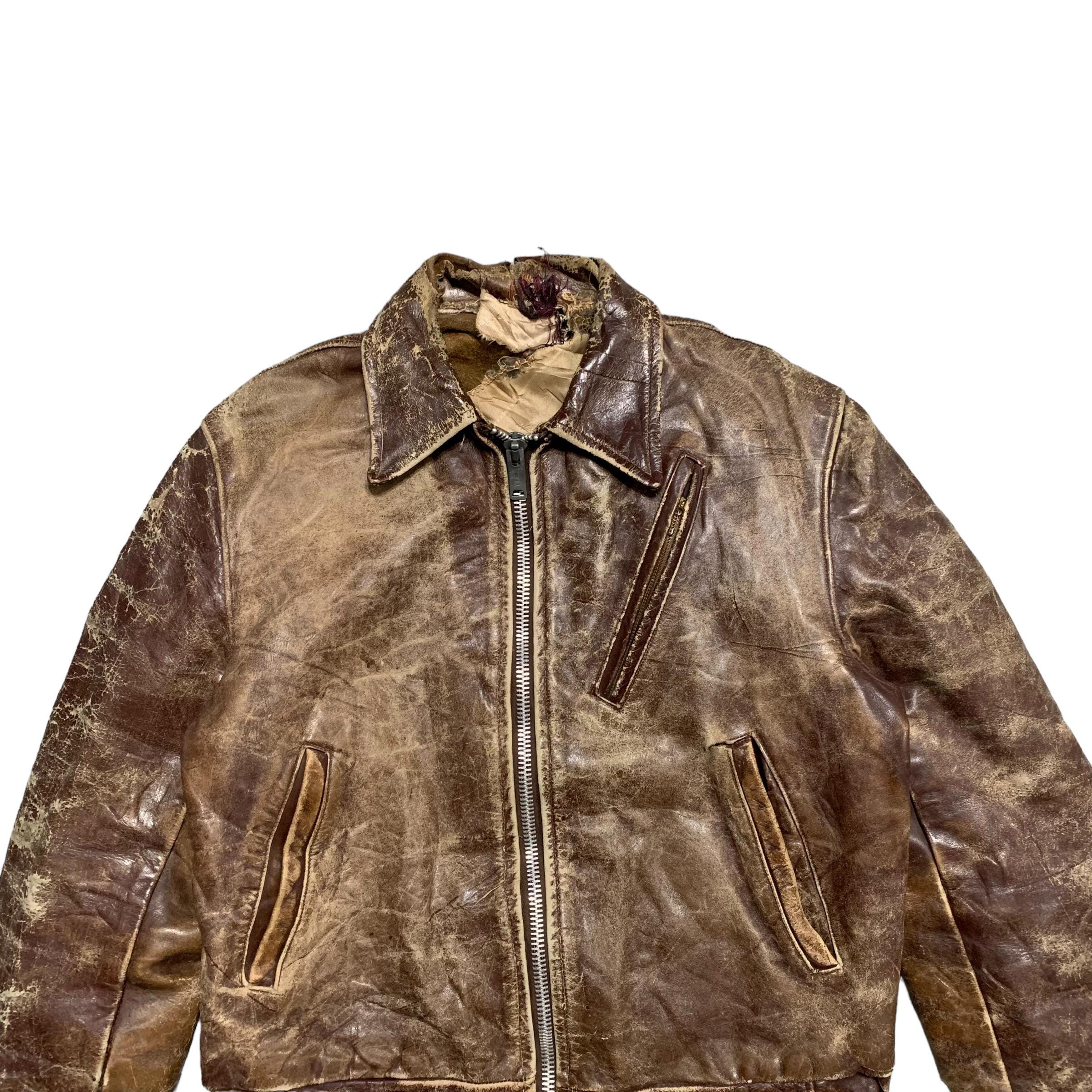 ジャケット・アウター archive vintage designed leather jacket archive vintage designed leather jacket