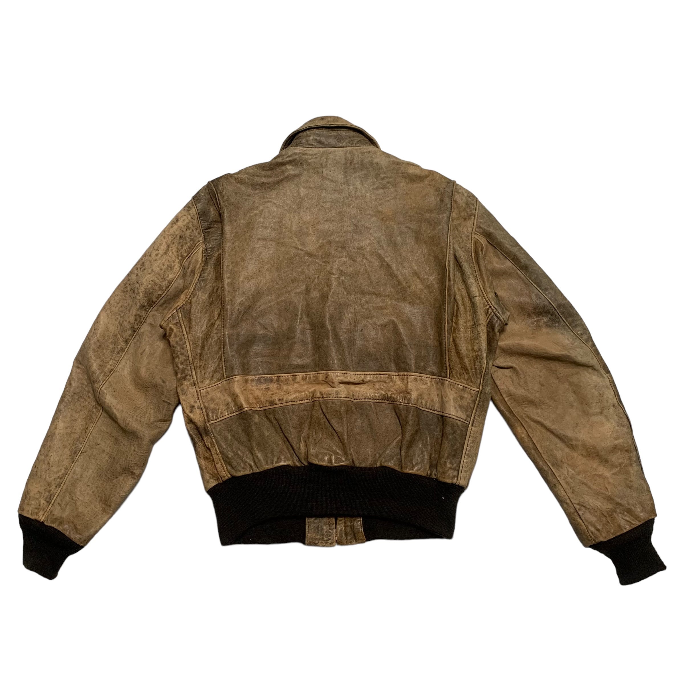 Vintage 80s Schott Type Air Force Flight Leather Jacket - Etsy