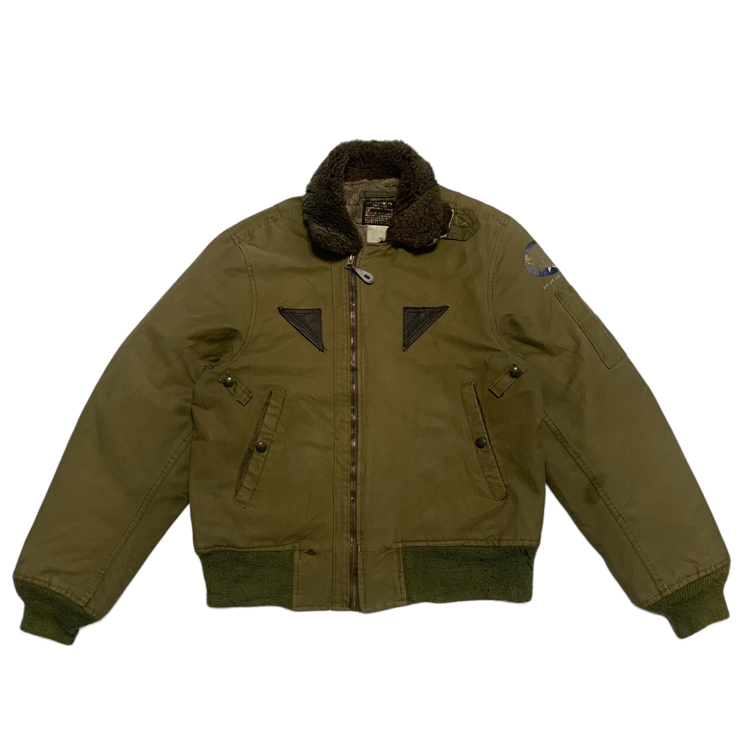 Vintage 80s I Spiewak & Sons Type B-15A Bomber Jacket - Etsy Vintage 80s I Spiewak & Sons Type B-15A Bomber Jacket - Etsy