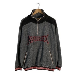 Avirex Spellout Big Logo Color Block Sweater