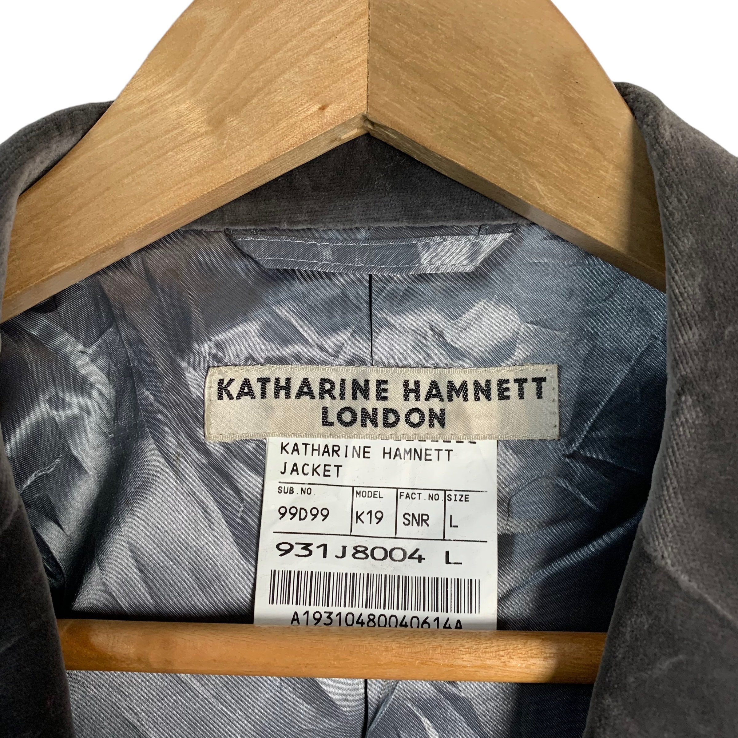 Katherine Hamnett London Velvet Blazer Jacket - Etsy