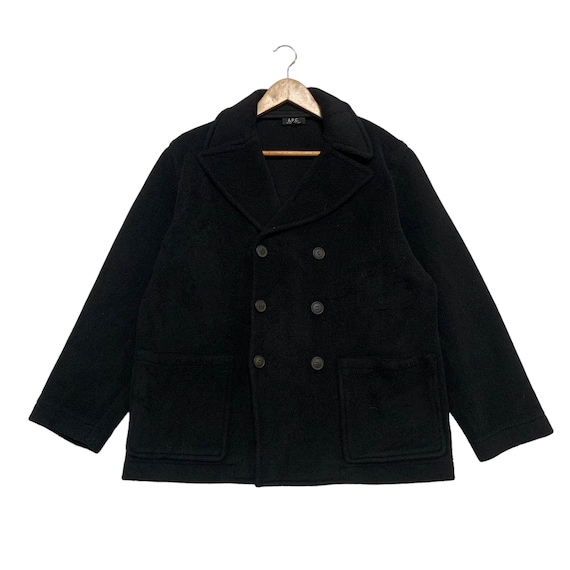 APC Double Breast Wool Coat Jacket - Etsy