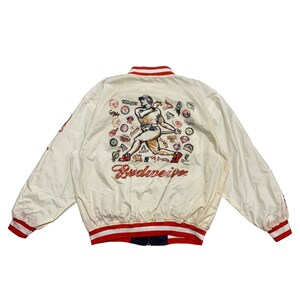 Vintage MLB Budweiser Baseball Reversible Jacket