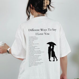 Different Ways To Say I Love You Shirt For VSCO Shirt
