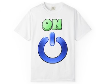 Unisex-T-Shirt aus stückgefärbtem Material
