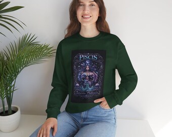 Pisces Zodiac Artwork Sweatshirt | Pisces Astrology Crewneck