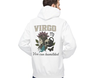 Virgo floral skull illustration Hoodie | Virgo zodiac Live with humility