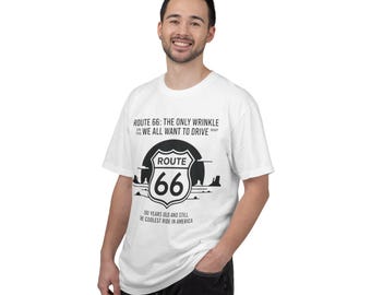 Route 66 Vintage Shield design T-shirt | Historic Main Street of America