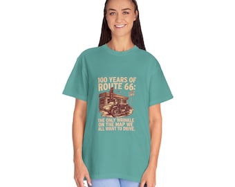 Route 66 Vintage Car T-Shirt | 100 Years of Route 66