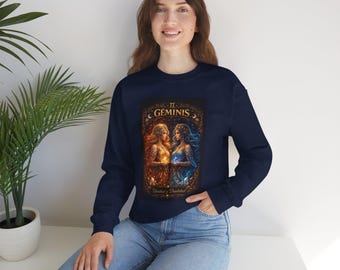 Gemini Crewneck Sweatshirt | Zodiac Gemini Horoscope Twins