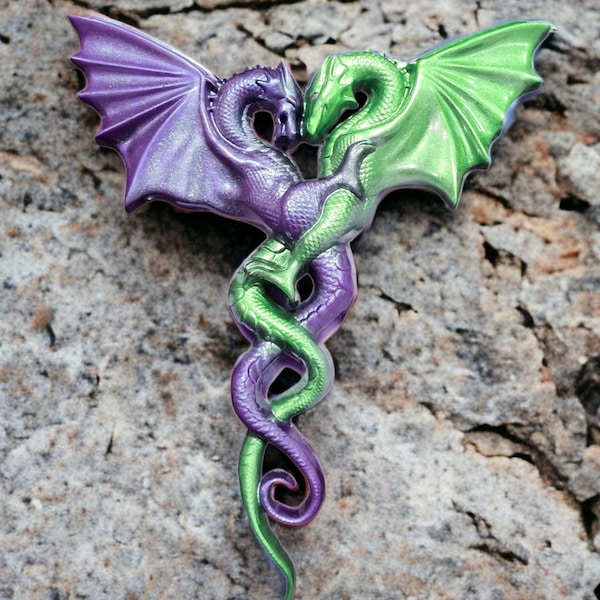 Custom Intertwined Dragon Wall Plaque