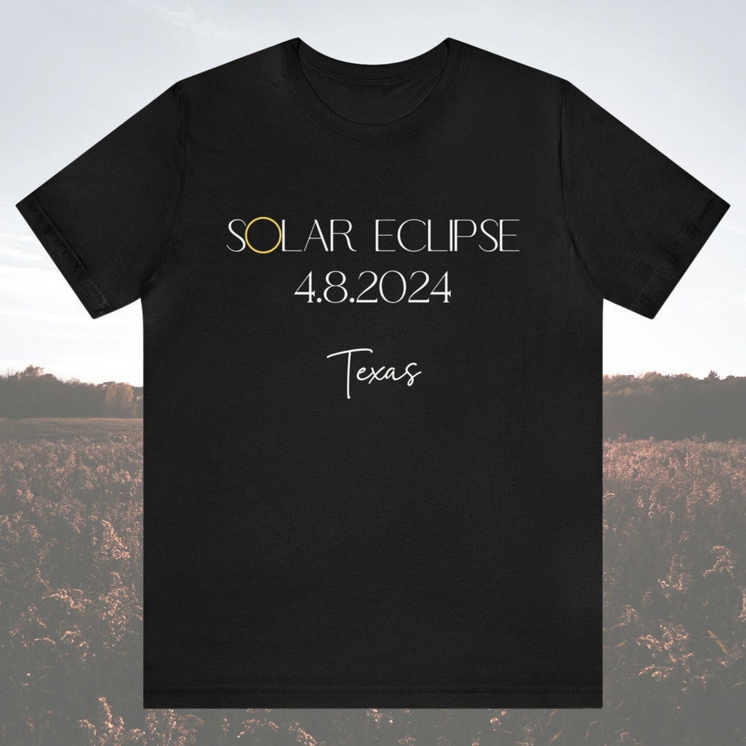 Black Total Solar Eclipse 2024 Tshirt, Path of Totality States, Great