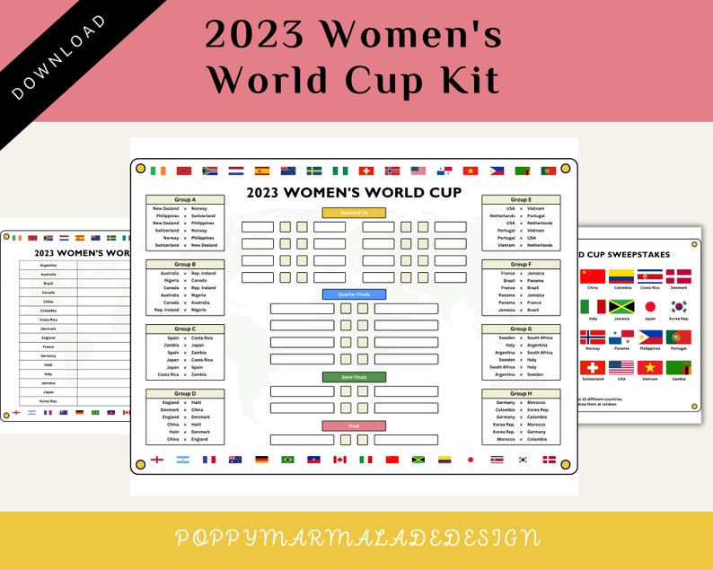 2023 Women's World Cup Kit Wall