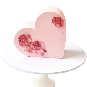 Cake Shape Guides - Standing Heart