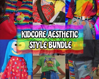 Kidcore Aesthetic Style Bundle Mystery Box - All  Sizes XS to 3X Available - Aesthetic Styled Outfits - Sustainable Fashion - Personalized