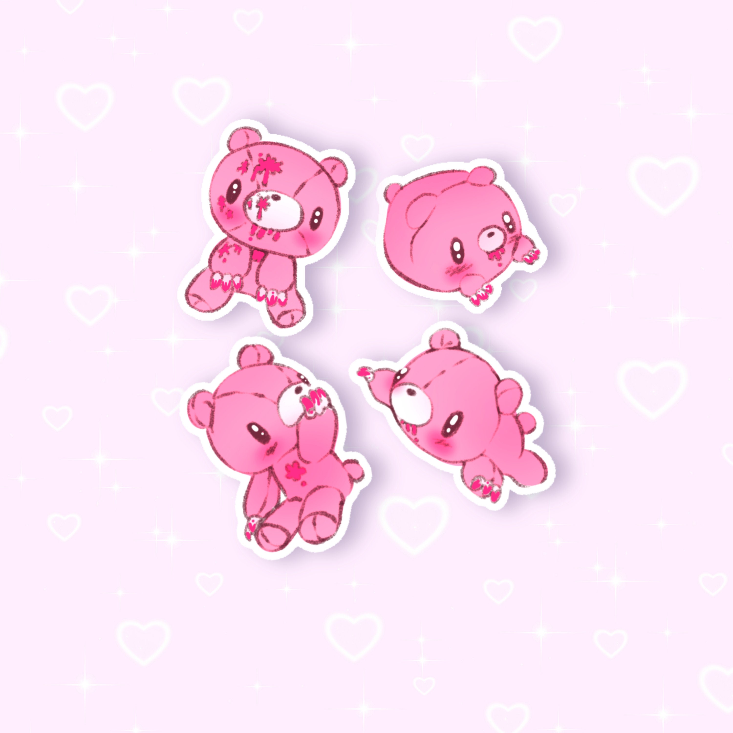 MENHERACHAN x Gloomy Bear Vinyl Sticker Pack - Gloomy Bear Official