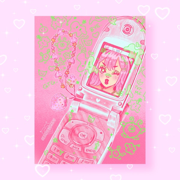 Gyaru Flip Phone - Etsy