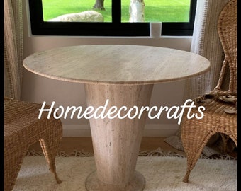 Travertine  Coffee Table & Center table, End Table, Bedside Table, Corner Table, Round table, Elevate Your Space with Natural Elegance