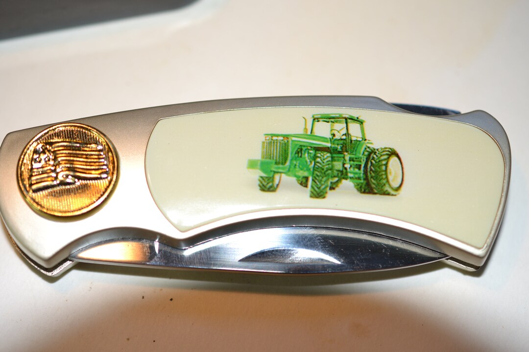 John Deere Stainless Steel Knife, in Metal Box, mi 360 Etsy