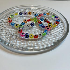 Colorful Evil Eye Bracelet, Handmade