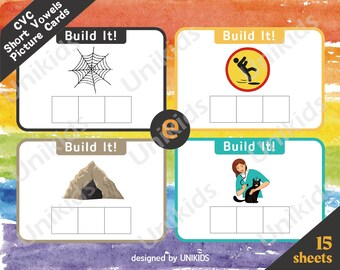Word Builders: CVC Short 'e' Vowel Edition