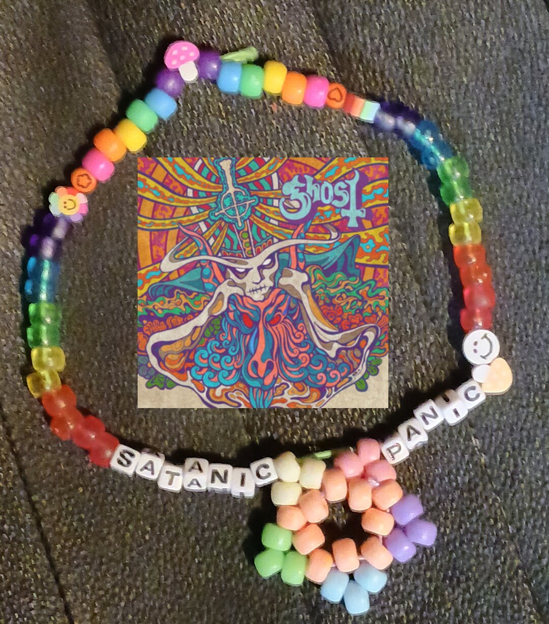 Satanic Panic Kandi Ghost Band Inspired Choker - Etsy