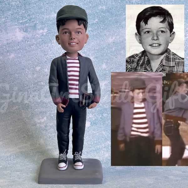 Custom Bobblehead From Old Photo, Husband 80s Birthday Gift, Personalized Doll For Kids, Shaking Bobble Head For Car, Wobbly Figure For Boy