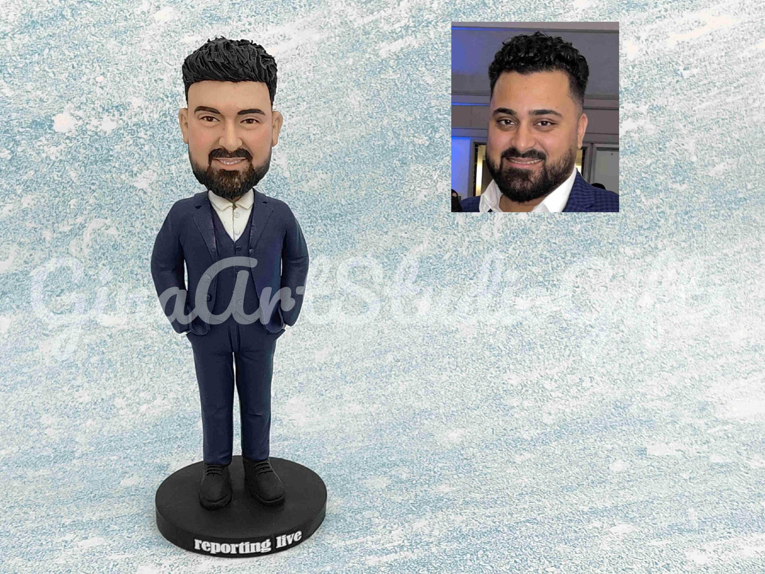 Custom Bobblehead From Photo, Custom Figurine, Custom Birthday Cake Topper, Custom 3d Figure, Boss Christmas Gift, Custom Statues For Him