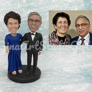 Custom Grandparents Bobblehead, Custom Grandparents Day Gift, Personalized Grandparents Birthday Cake Topper, Grandpa grandma Christmas Gift
