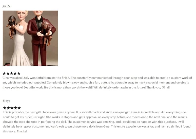 a website page with a picture of a bride and groom