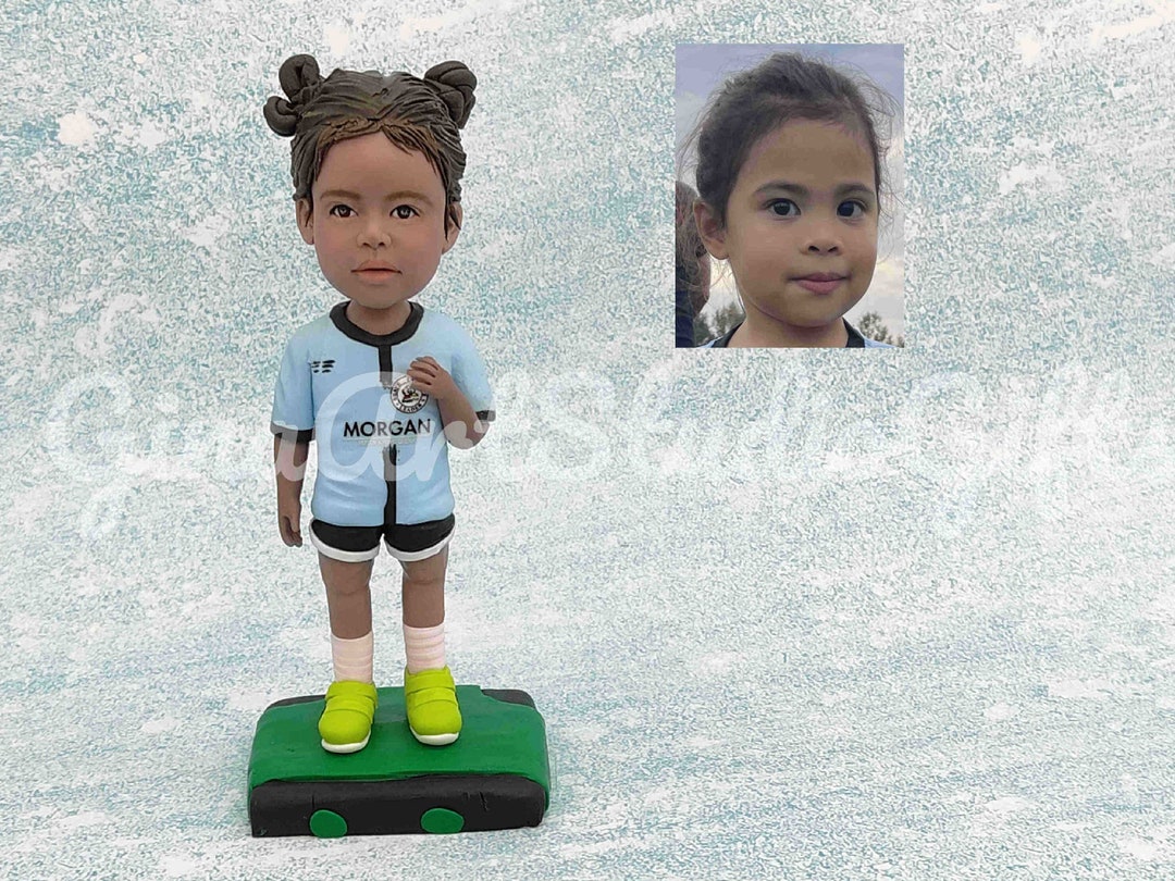 Girl In Pink Bobblehead - Custom Child Gift Figurine Doll