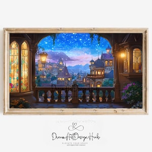 ACOTAR Velaris Night Court Art: Ramiel City View (Digital Download)