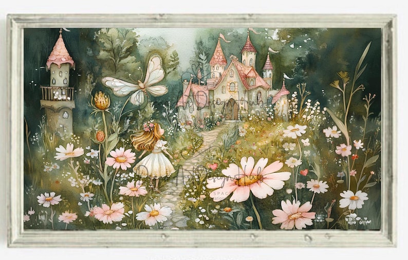Fairy Princess Castle Art: Whimsical Nursery Decor (digital Print) - Etsy