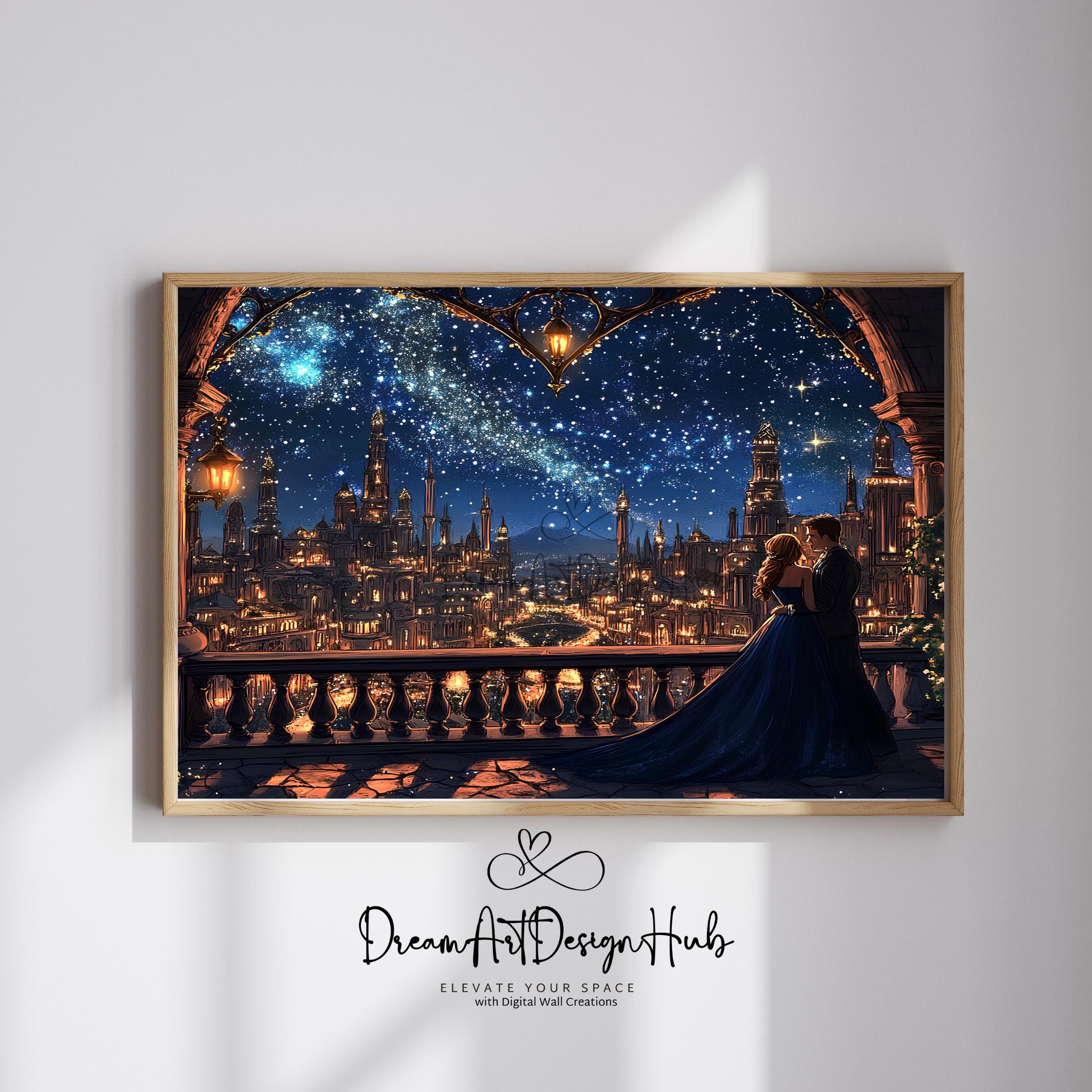 Velaris TV Art Feyre & Rhysand ACOTAR Wall Decor | Night Court City of ...