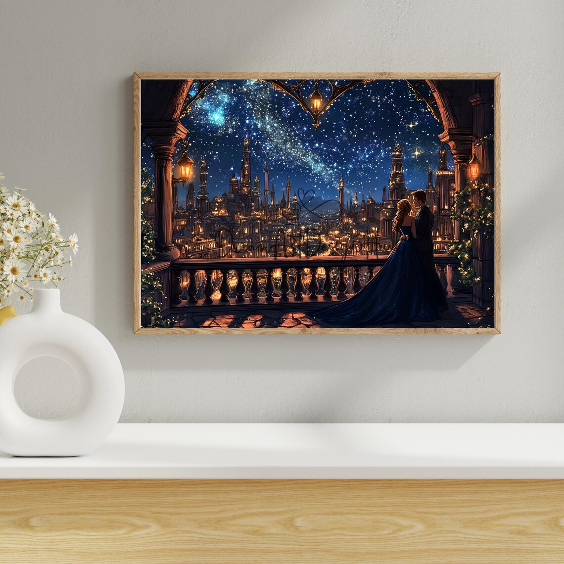 Velaris TV Art Feyre & Rhysand ACOTAR Wall Decor | Night Court City of ...