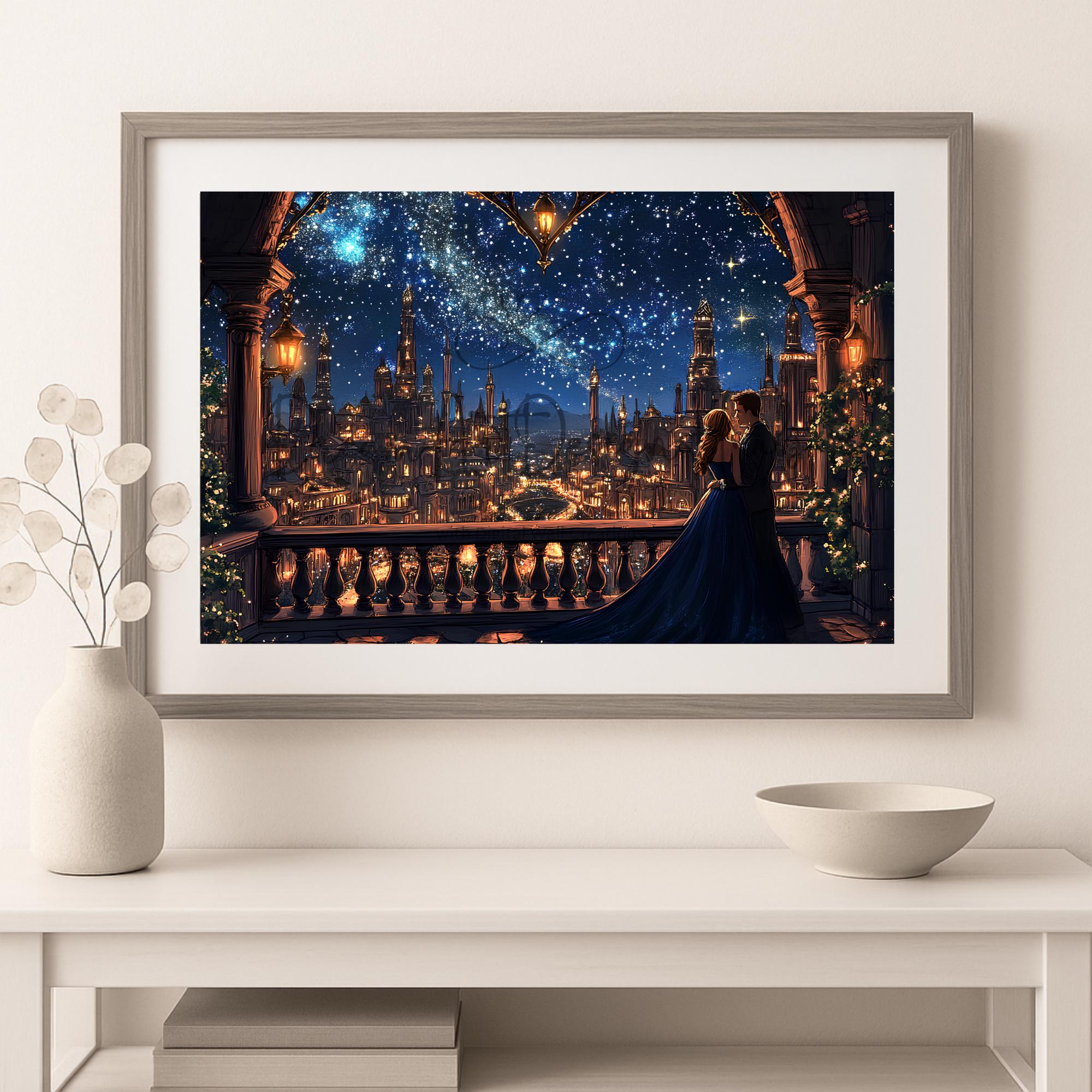 Velaris TV Art Feyre & Rhysand ACOTAR Wall Decor | Night Court City of ...