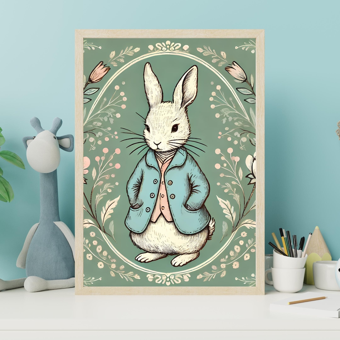 Vintage Peter Rabbit Woodland Nursery Decorations Printable Baby Kid ...